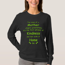 O Amor de uma Mãe | Camiseta de Citação Comovente