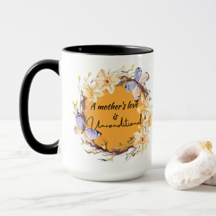 O amor de uma mãe é uma caneca de café incondicion