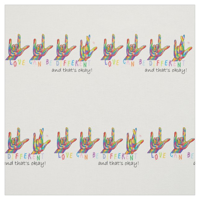 O amor do ASL pode ser tecido Sewing diferente (Modelo)