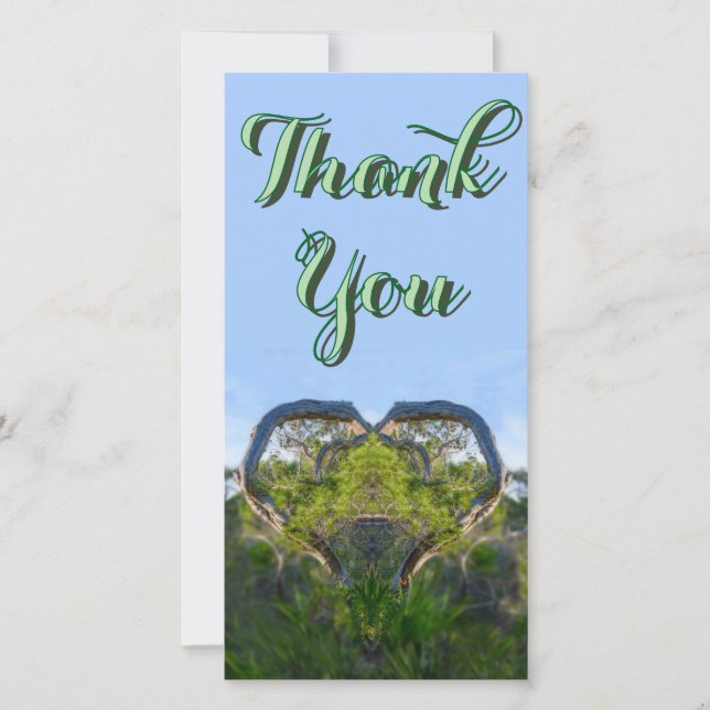 O Amor do Cartão de Férias Plana da Natureza (Frente)