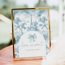 O amor do Toile francês é um doce Poster