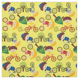 O amor dos miúdos Bicycles o tecido