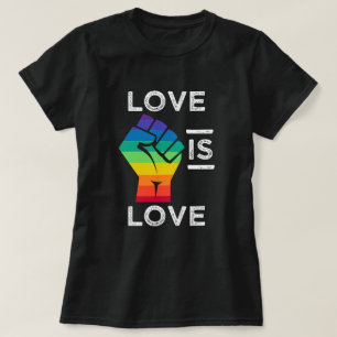 O amor é amor - dizer do orgulho - camisa lésbica