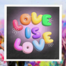 O Amor é Amor: Guardanapos de Papel Arco-íris Orgu