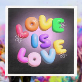 O Amor é Amor: Guardanapos de Papel Arco-íris Orgu