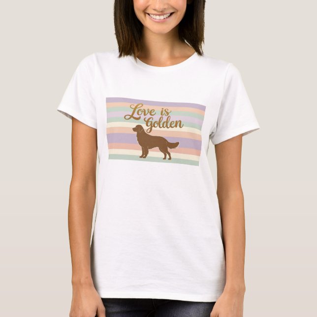 O Amor é Camiseta Dourada (Frente)