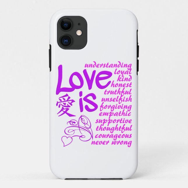 O Amor É ... capas de iphone, Personalizável (Verso)