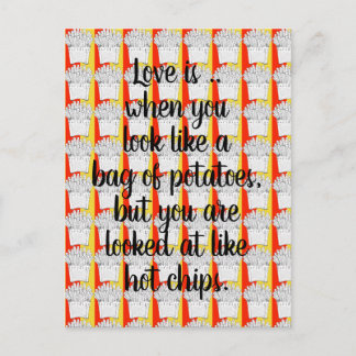 O amor é... Cartão Postal