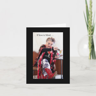 O amor é cego no cartão de Dia de os namorados