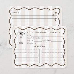 O Amor É Criar Cartão De Receita Espresso Martini