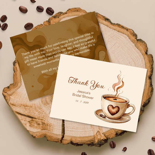 O amor é criar Cartões de agradecimentos de Chá de (Criador carregado)