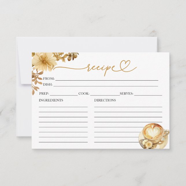 O Amor É Criar Cartões De Receita De Chá de panela (Frente)