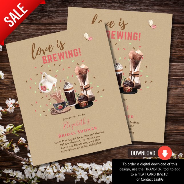 O Amor É Criar CHÁ DE PANELA Café Muffins INVIT (Criador carregado)