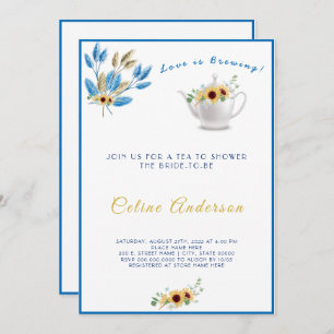 O amor é criar Chá de panela de convite para o chá