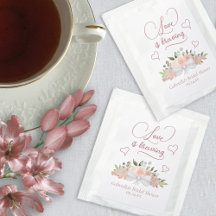 O amor é criar Chá de panela florido Rosa