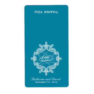 O amor é doce - Etiquetas de Favor para Casamento