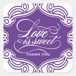 O amor é etiquetas doces do favor do casamento