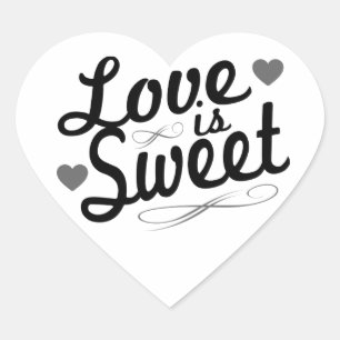 O amor é etiquetas velhas doces de Fashioined