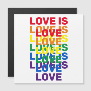 O amor é o amor do arco-íris, a tipografia moderna