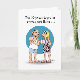 O amor é o cartão do 10º aniversário