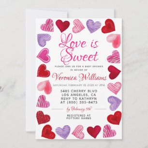 O amor é o convite ao Chá de fraldas do Sweet Na