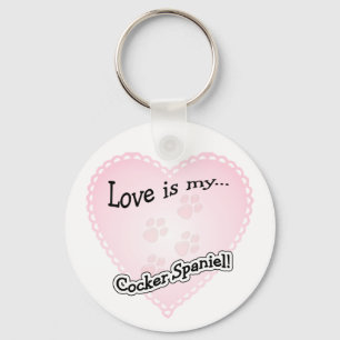 O amor é o meu Chaveiro de Cocker Spaniel