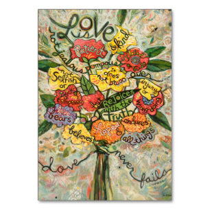 O amor é paciente, 1 cartão da oração dos