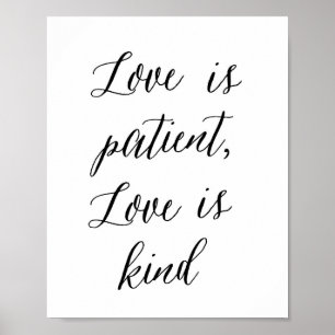 O amor é paciente, amor é amável - poster