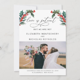 O Amor é Paciente Nós Não Somos | Anúncio de Casam