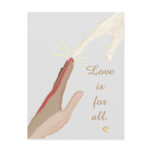 O amor é para todos os cartões postais universais 