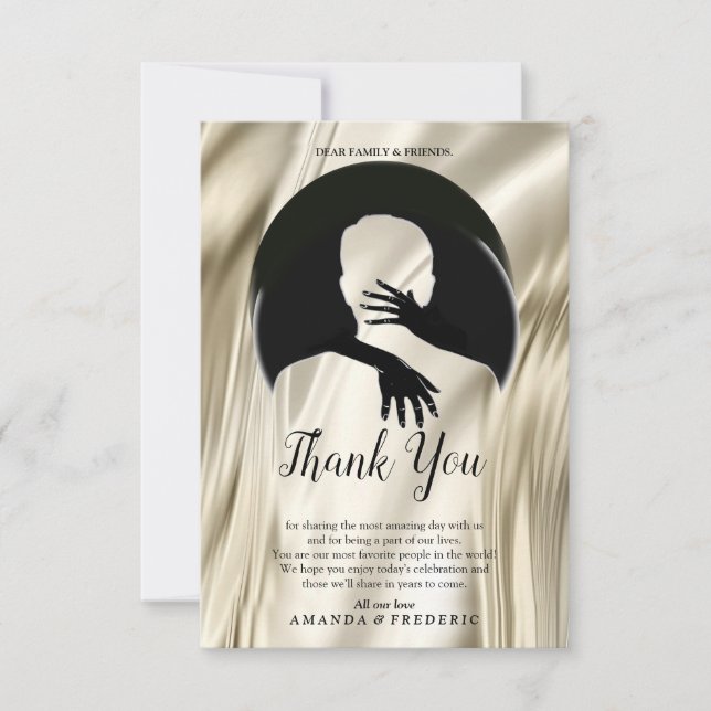 O amor é tudo que há Cartões de agradecimentos (Frente)