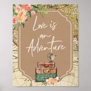 O amor é um Poster de Chá de panela de aventura