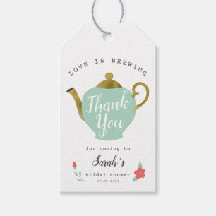 O Amor Está A Criar A Etiqueta De Favor Do Chá de