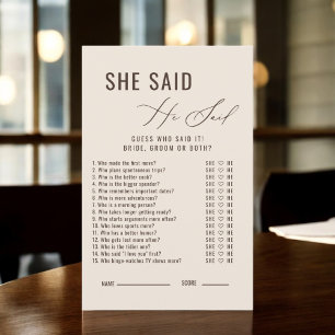 O amor está a criar, disse que disse o jogo de noi