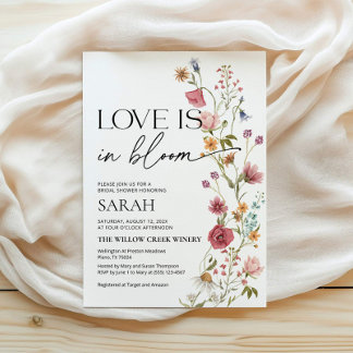O Amor Está em Festa Convite | Convite para Chá de
