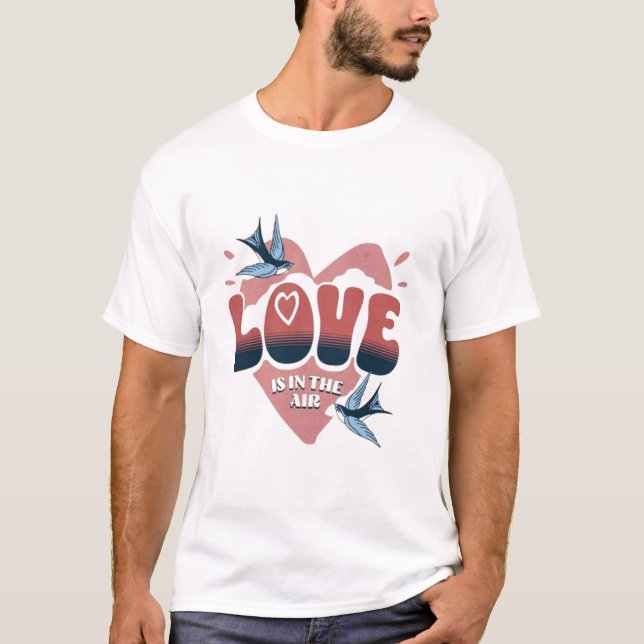 O amor está na camiseta do ar (Frente)
