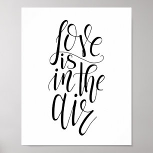 O Amor Está Na Poster De Ar