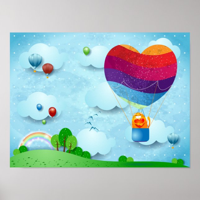 O amor está na poster do ar (Frente)