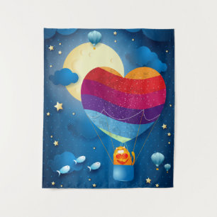 O amor está na tapeçaria aérea