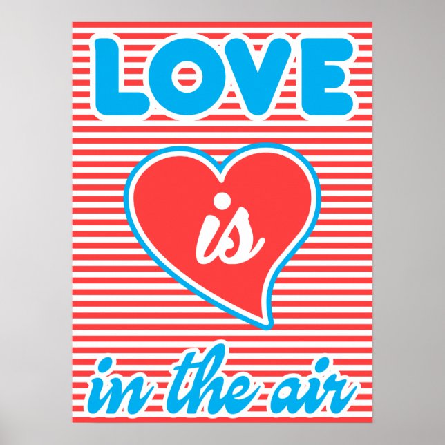 O Amor Está No Ar, A poster De Tipografia. (Frente)
