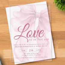 O Amor Está No Ar Festa de Noivado Bow Mauve