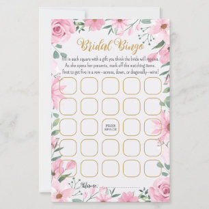 O amor está no Bloom Chá de panela Bingo Game