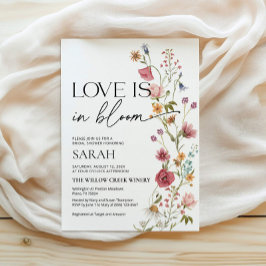 O amor está no Bloom Convite | Convite para chá de