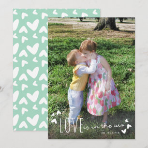 O amor está no Cartão com fotos do Dia de os nam