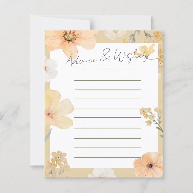 O amor está no cartão de conselhos e desejos de Bl (Frente)