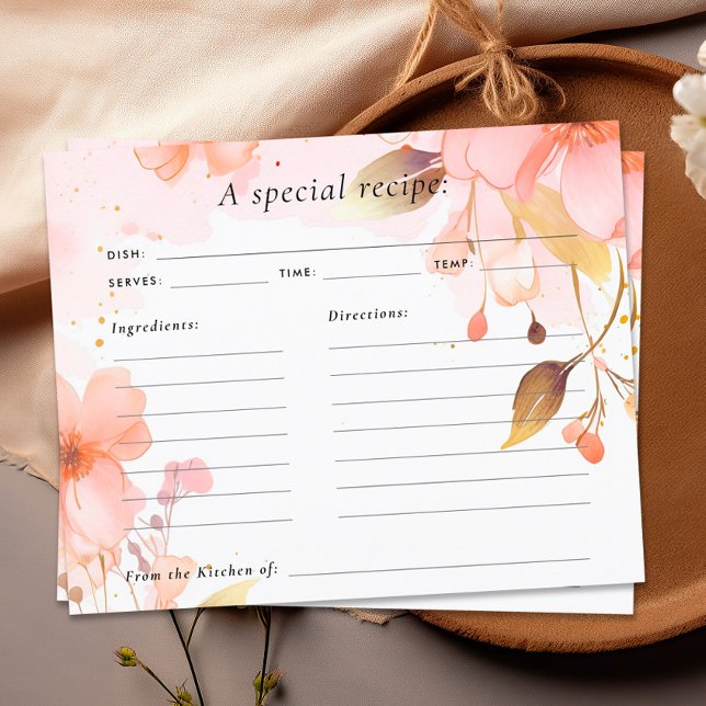 O amor está no Cartão de Receita de Chá de panela  (Criador carregado)