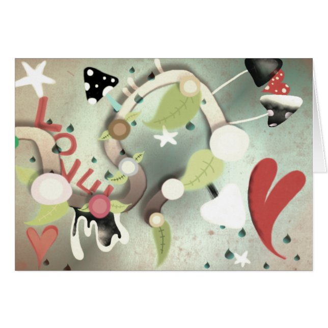 O amor está no cartão do ar (Frente horizontal)