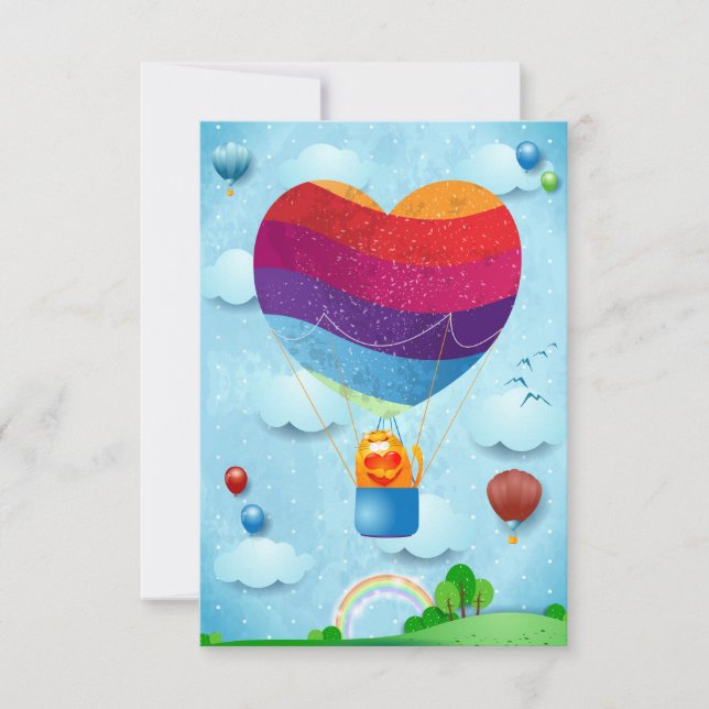 O amor está no convite aéreo (Frente)