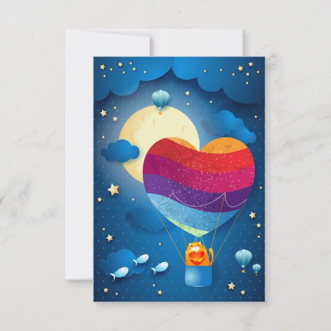 O amor está no convite aéreo (Frente)