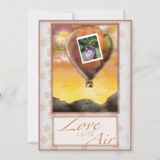 O Amor Está No Convite De Casamento Aéreo